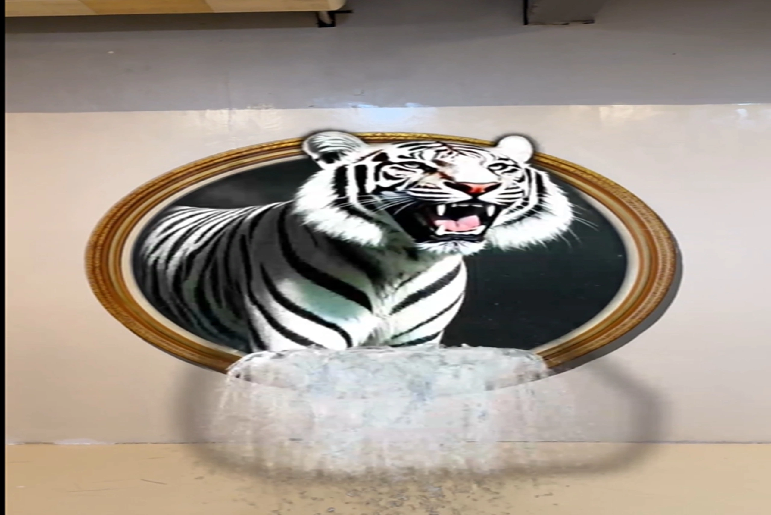 Interactive 3D mural in one of the themed zones at Art in Paradise Pattaya