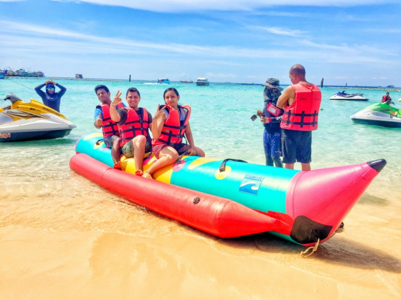Banana boat ride at Koh Larn