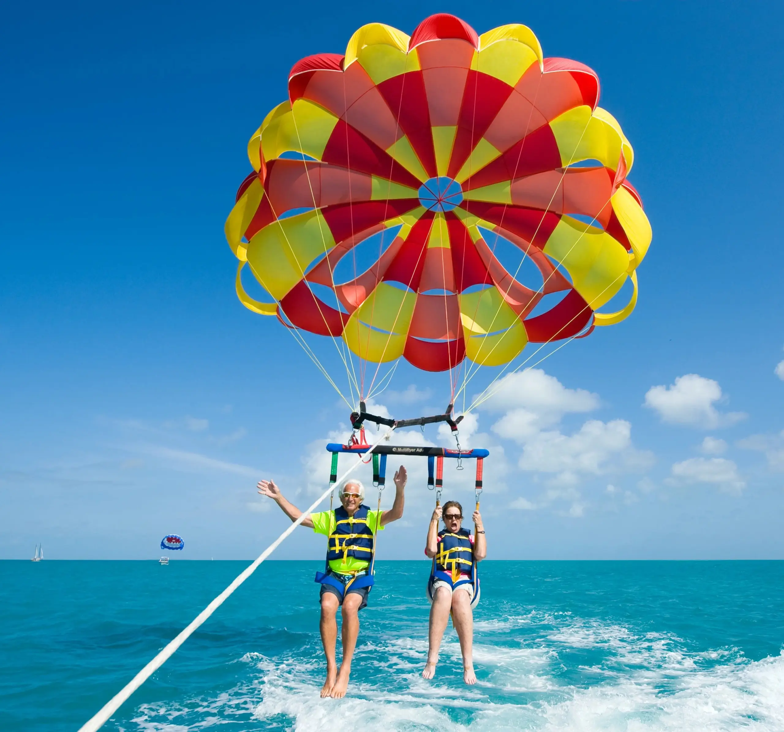 Parasailing at Coral Island