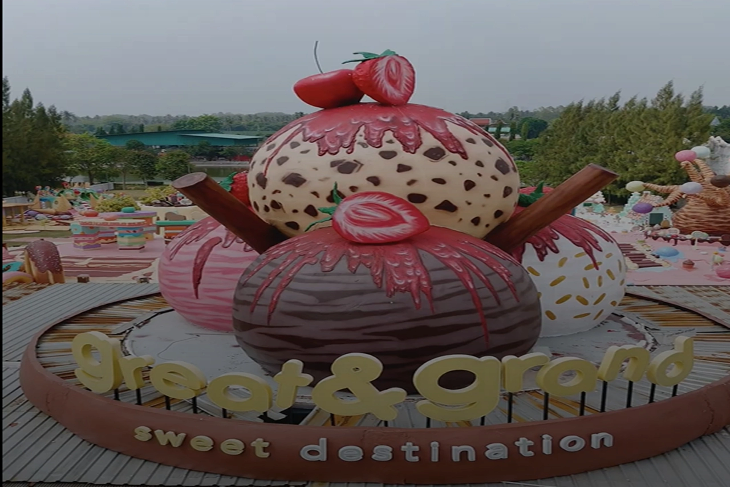 Great Grand Sweet candy sculptures